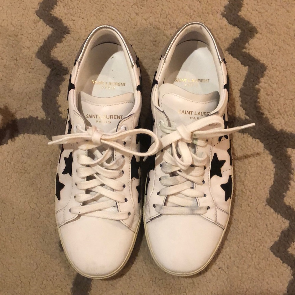 YSL star tennis shoes